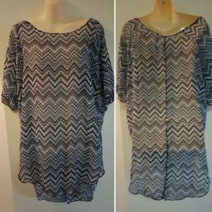 Open Back, Zigzag Oversize Flow